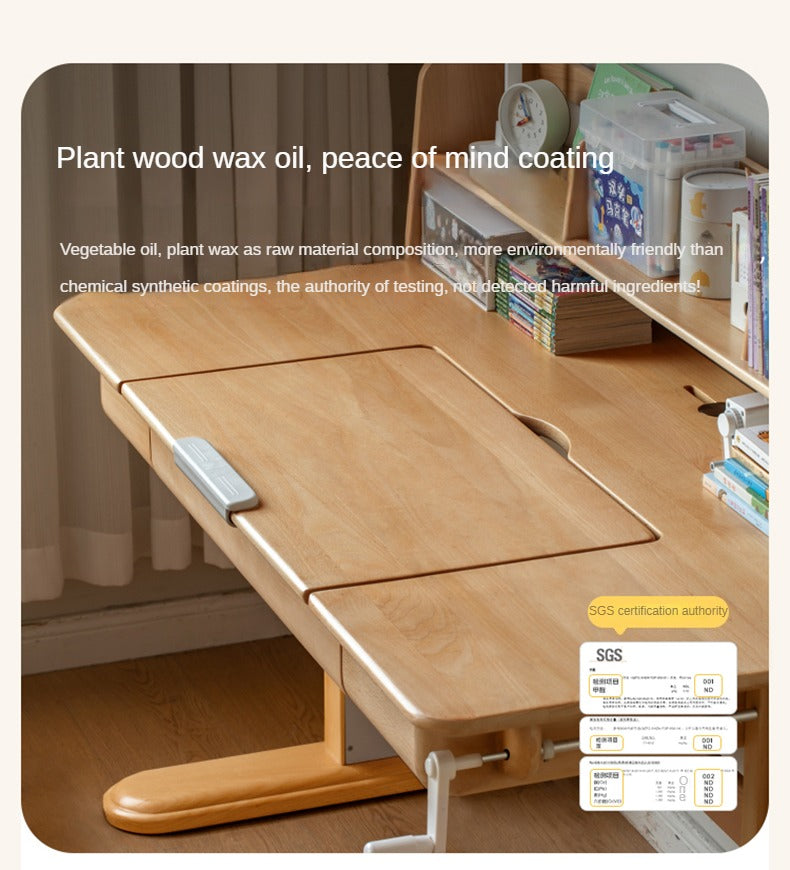 Beech solid wood children's study table