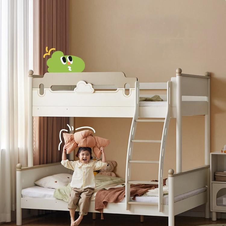 Beech solid wood children's bunk bed