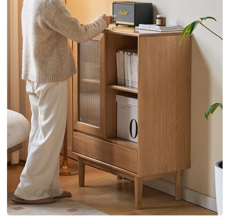 Oak Solid Wood Side Cabinet