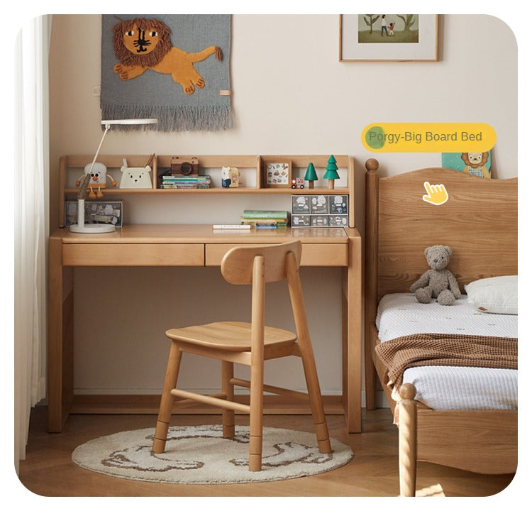 Beech, Oak Solid Wood Children's Desk