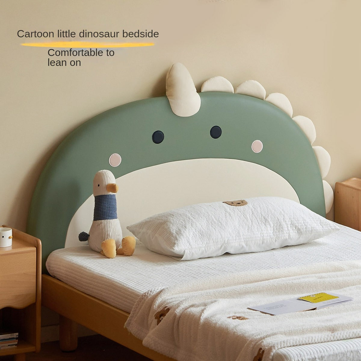 Children s Bed Soft Package Bed Boys Dinosaur Bed Girls Cartoon Bed Small Unit Single Bed Solid Wood Small Bed