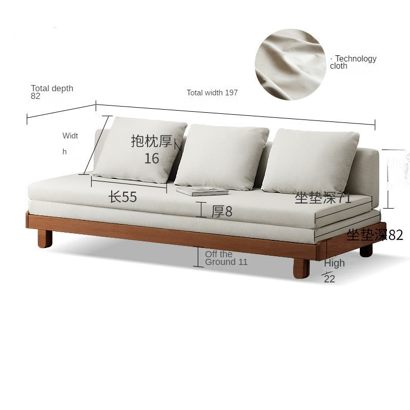 Solid wood outlet sofa design