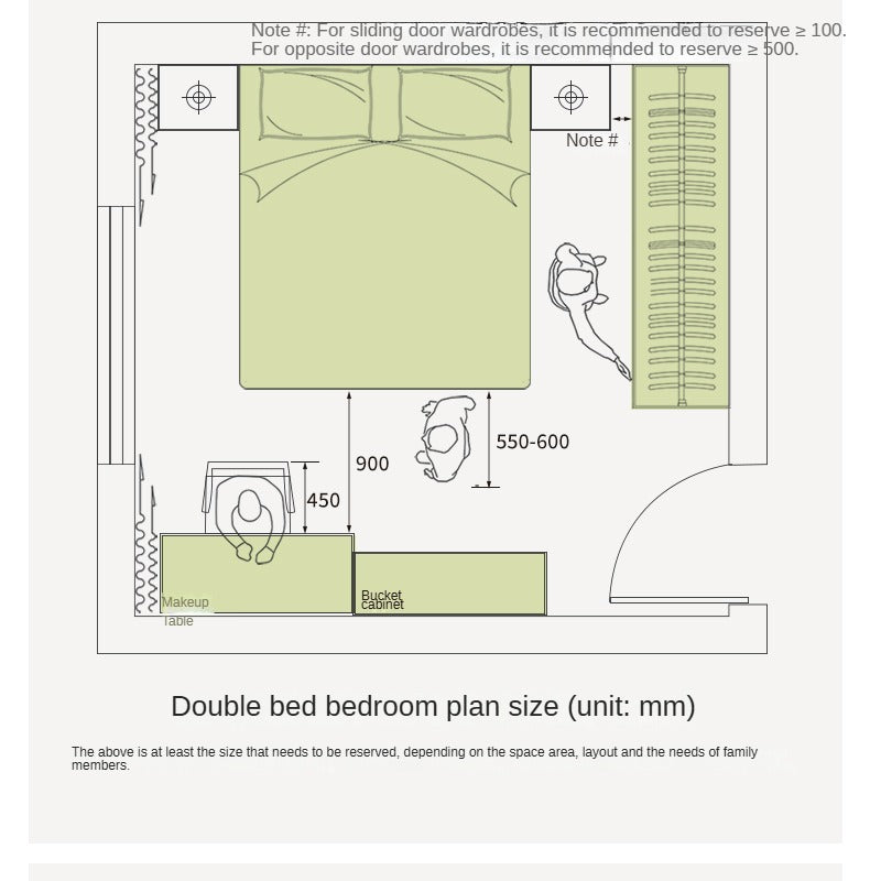 Oak Solid Wood Box Simple Bed Log Style