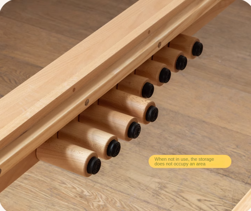 Beech Solid Wood Children's Splicing Bed with Guardrail