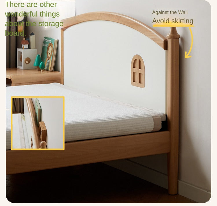 Beech Solid Wood Children's Single Bed