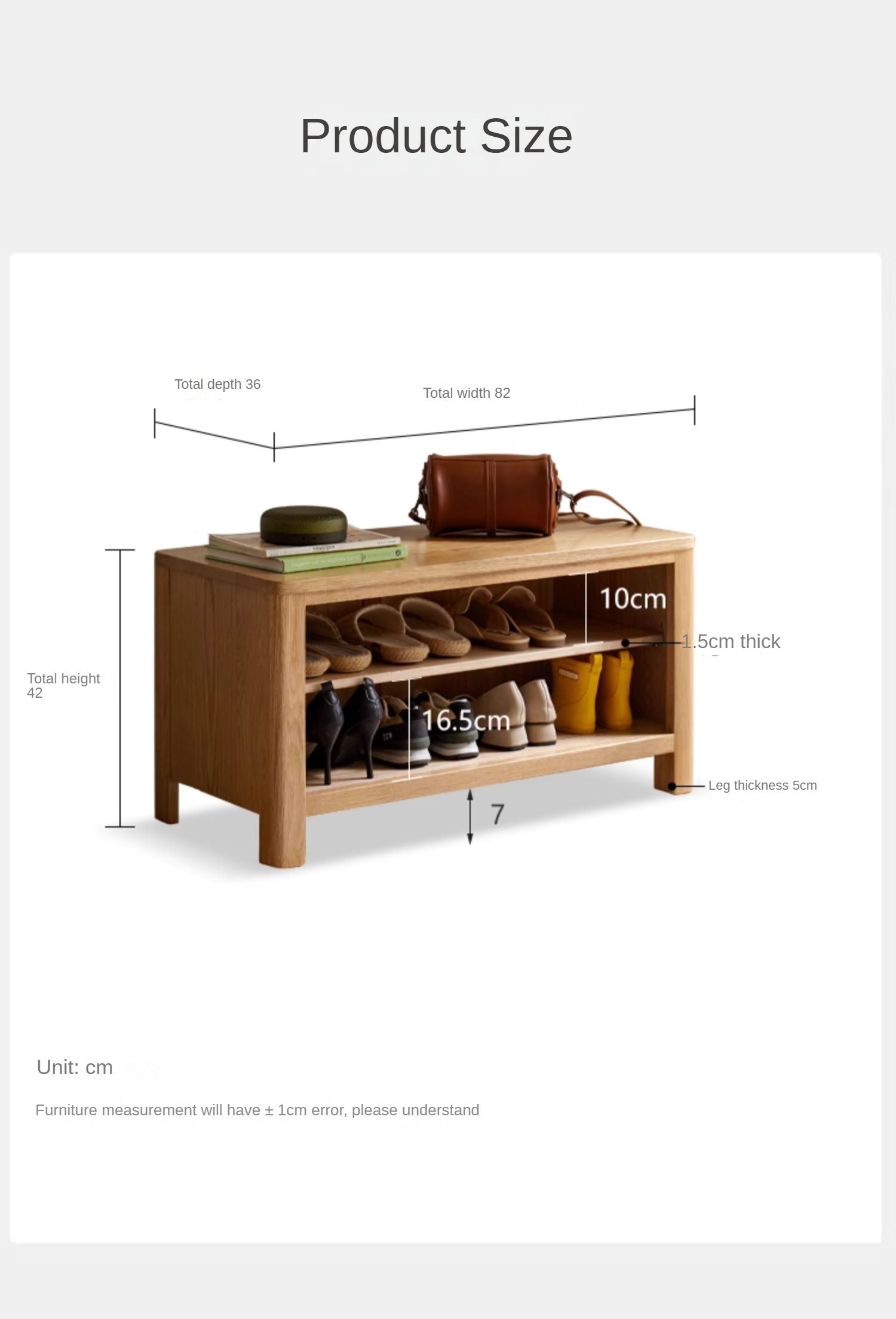 Shoe Storage Benchs Oak  solid wood-