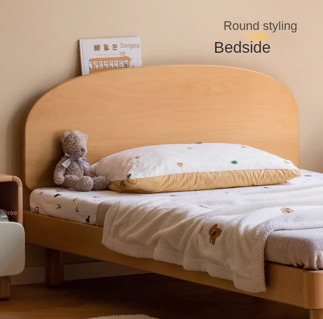 Beech Solid Wood Modern Children's Single Bed