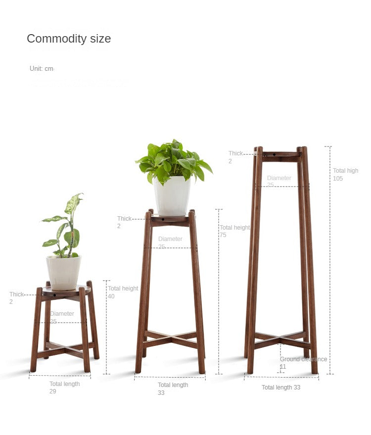 Oak solid wood Floor-Standing Plant Stand