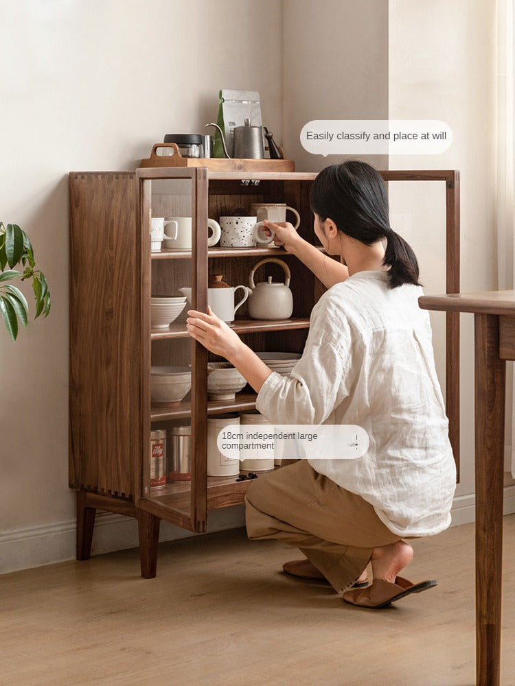 Black walnut, Ash dining sideboard solid wood,