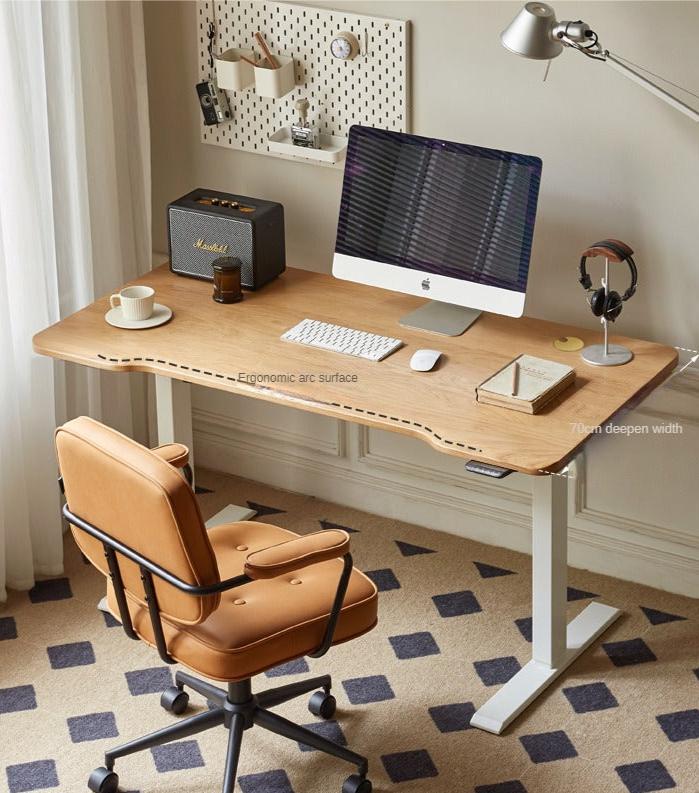 Ash, Black Walnut, Cherry solid wood smart electric lift table