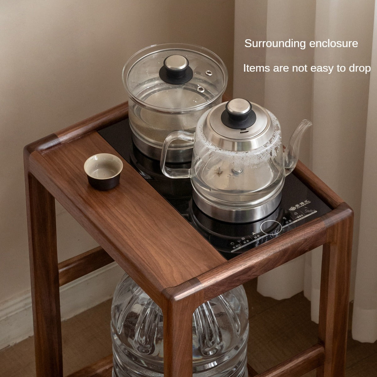 Black Walnut Solid Wood Removable Side Table