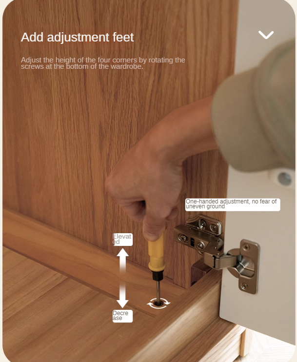 Oak Solid Wood Wardrobe Floor Combination Cabinet