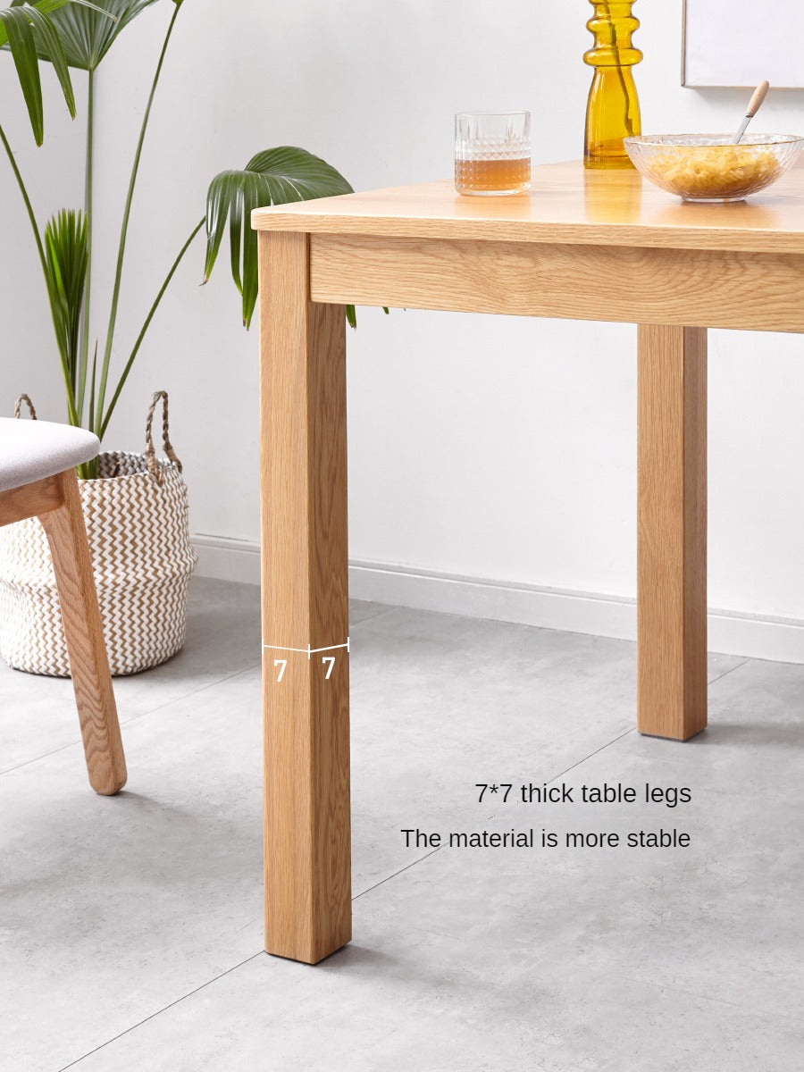 Oak solid Wood Dining Table Square "