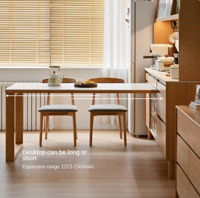 Oak solid wood rock plate dining sideboard