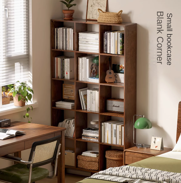 Oak, beech solid wood free combination bookshelf