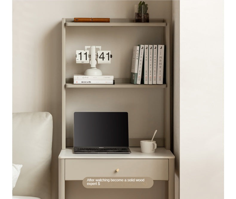 Poplar solid wood Office desk, small dressing table slate top