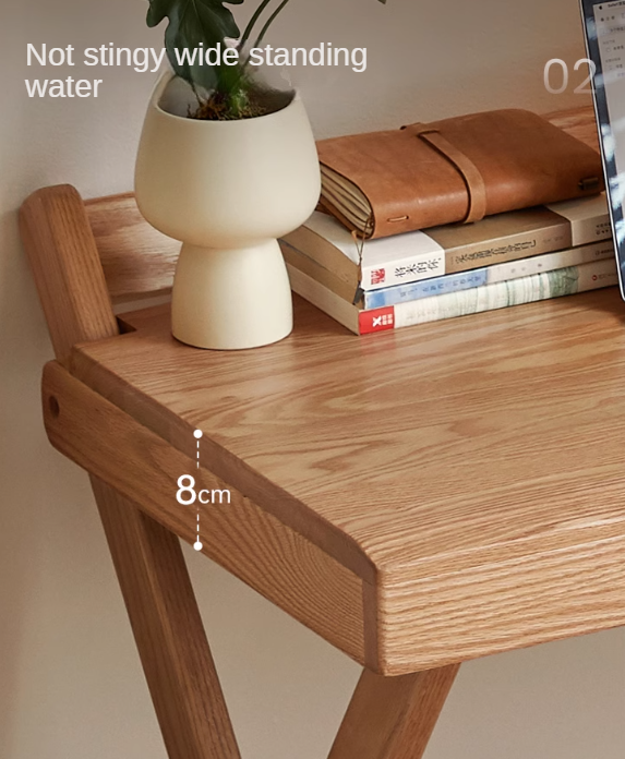 Oak solid wood modern folding table