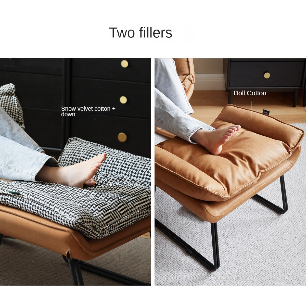 Fabric Sofa Footstool,Changing Stool -
