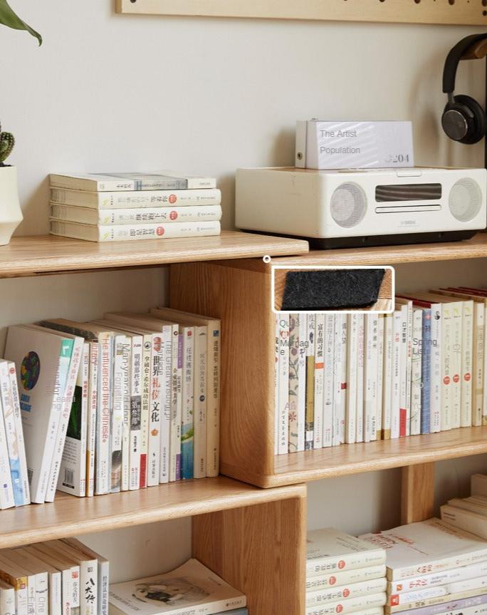 Oak solid wood bookshelf