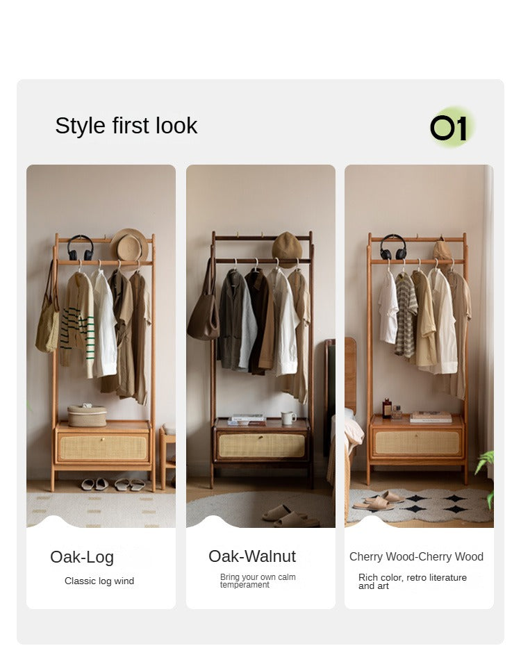 Oak Solid Wood Сlothes Hanger Rack