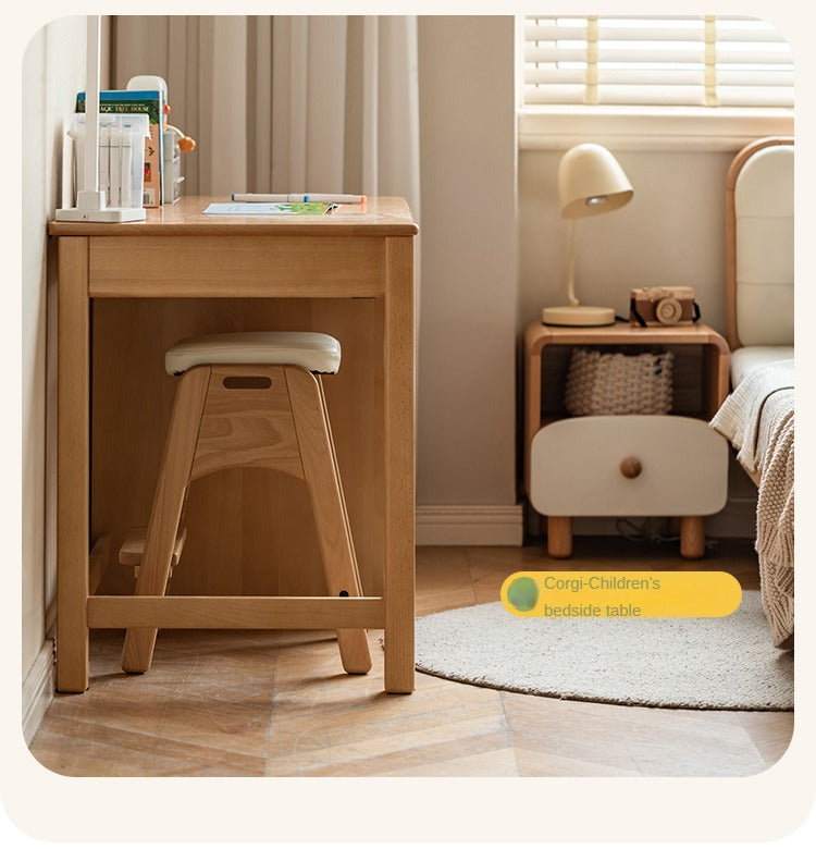 Beech solid wood children's lift study chair