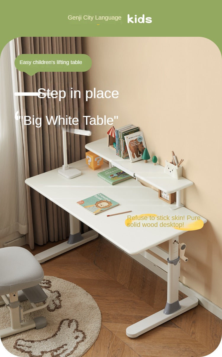 Poplar Solid Wood Kid's Study Table