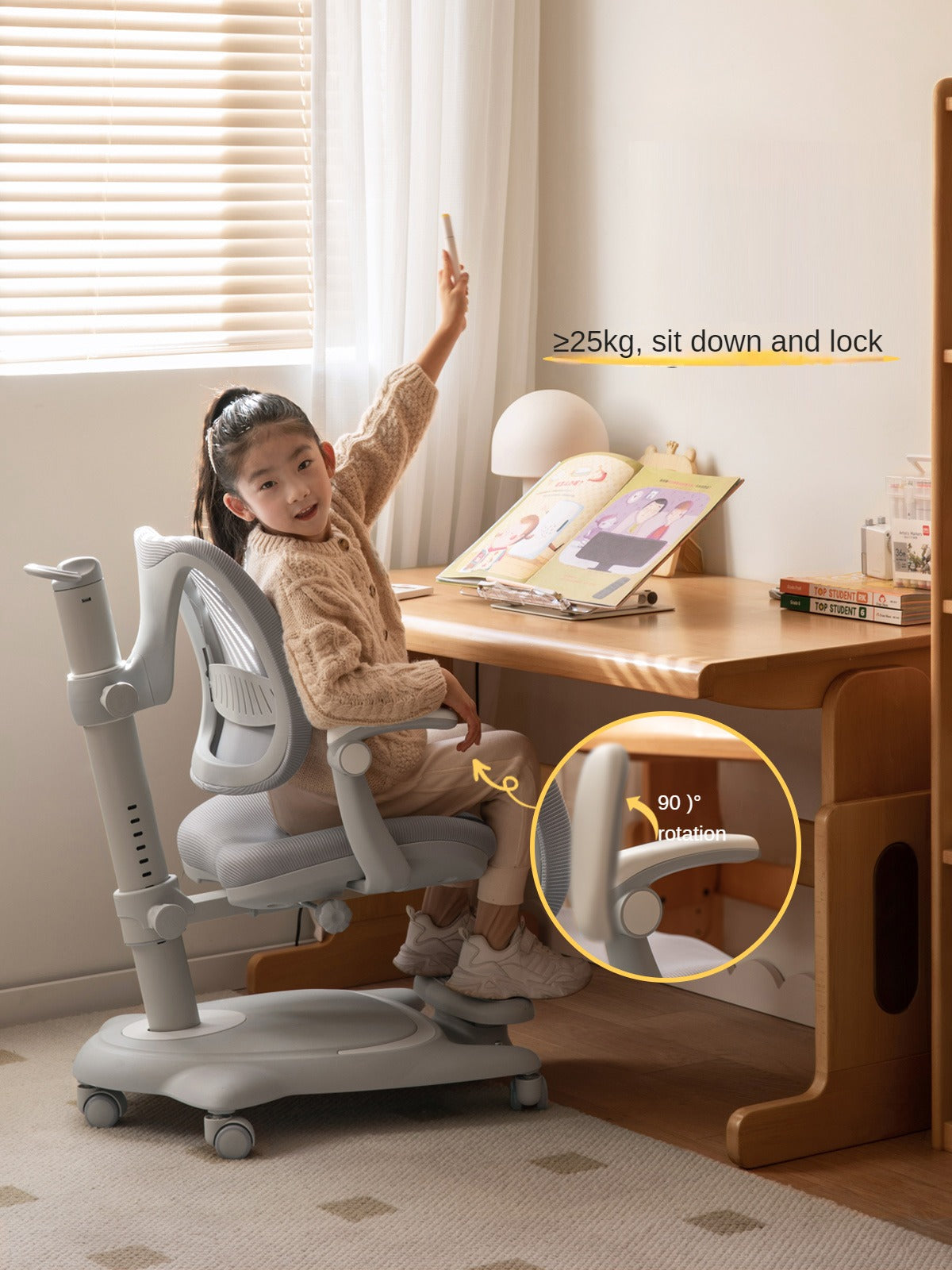 Soft bag lifting movable upright children's back chair"