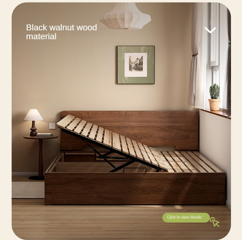 Poplar solid wood white open box bed<