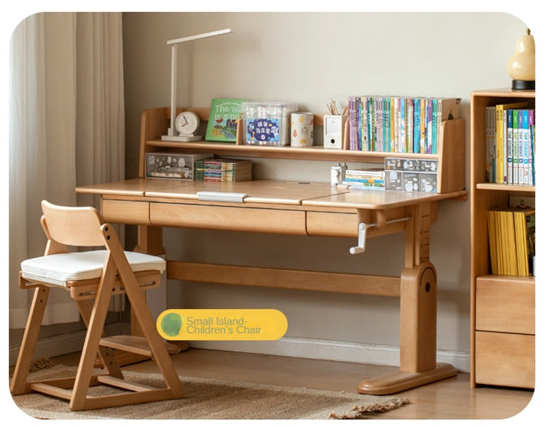 Beech solid wood children's study table