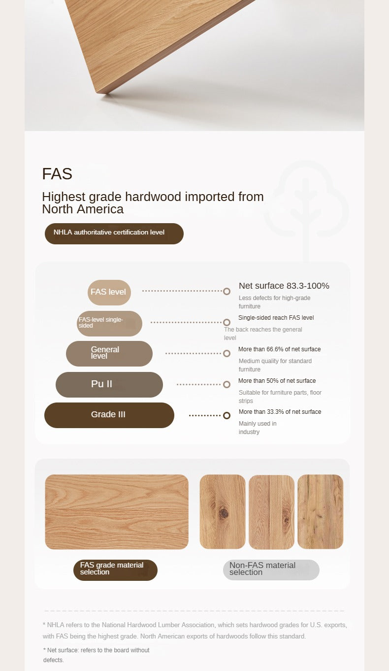 Oak Solid Wood Bed Modern Simple