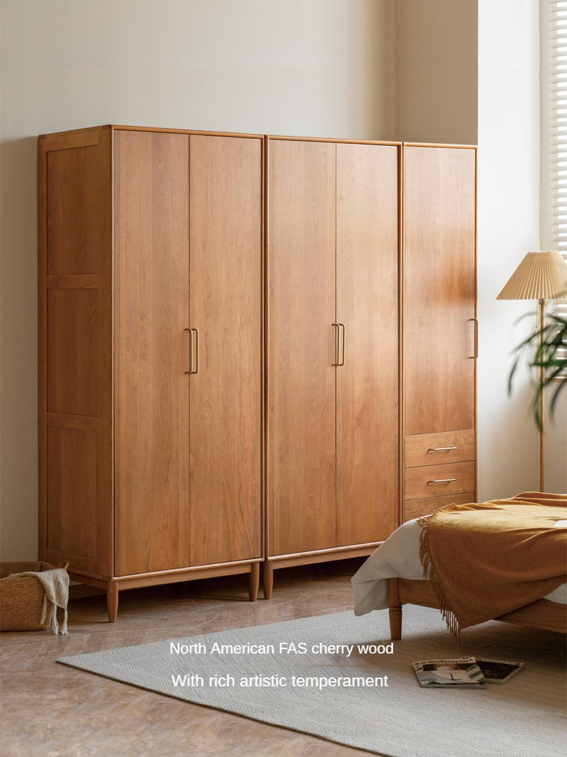 all solid wood wardrobe medieval cherry wood locker handle cabinet door ...