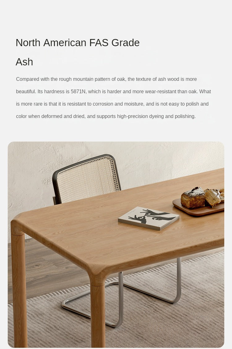 Ash Solid Wood Japanese Modern Dining Table