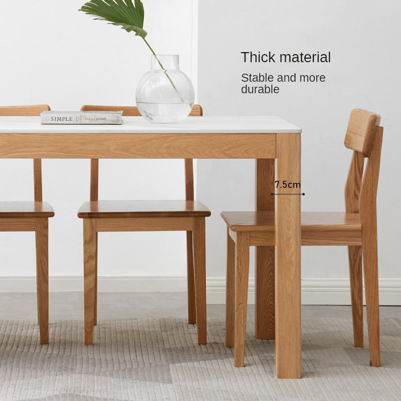 Simple solid wood store dining table