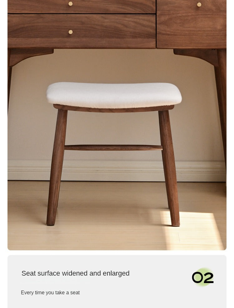 Oak Solid Wood Modern Dressing Stool