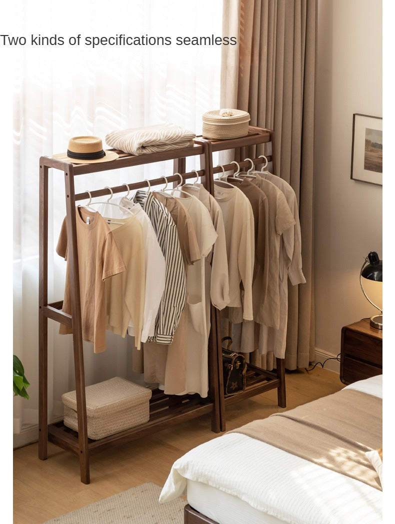 Oak, Black Walnut Solid Wood Clothes Hanger
