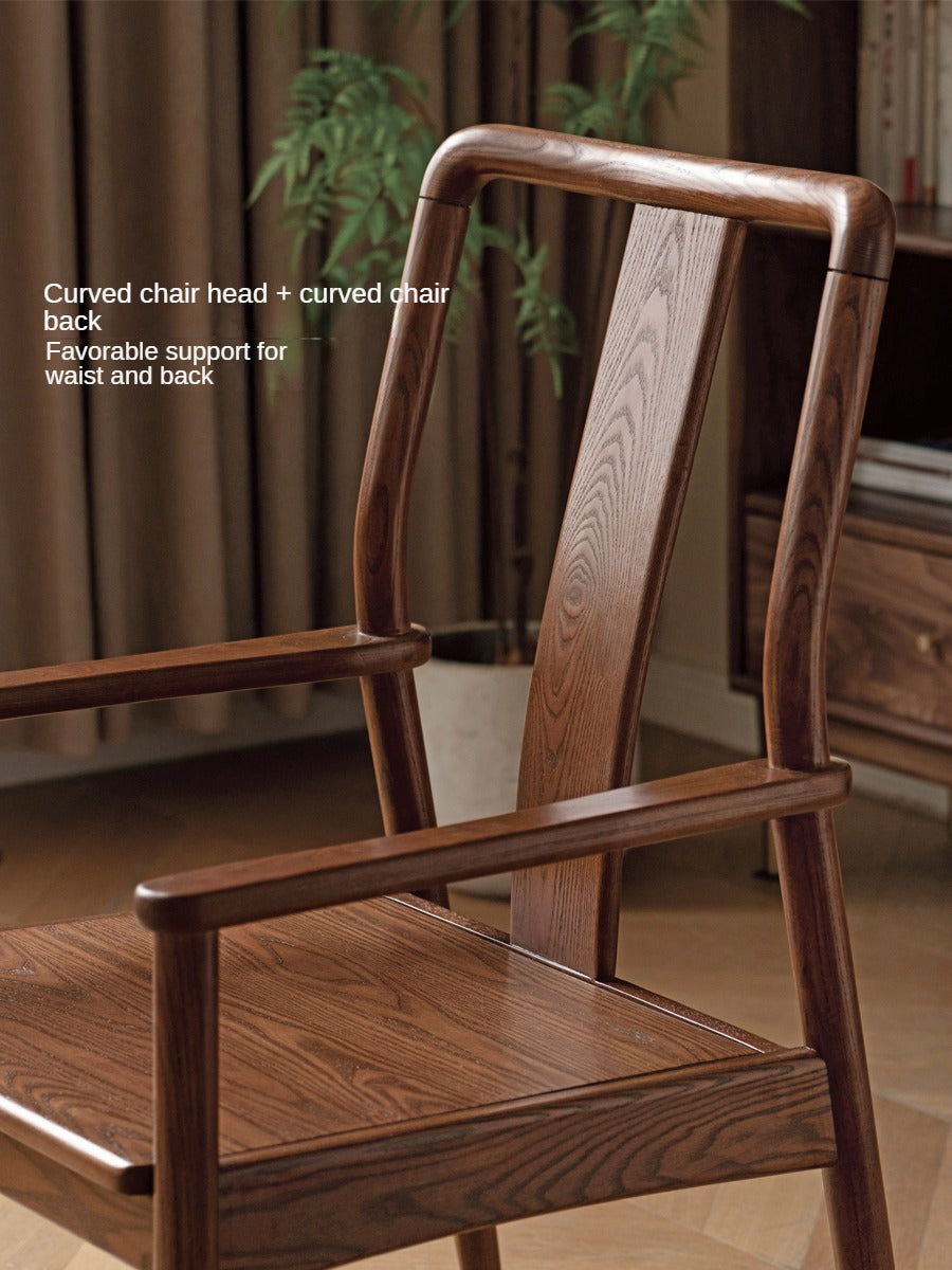 Ash Solid Wood Armchair :