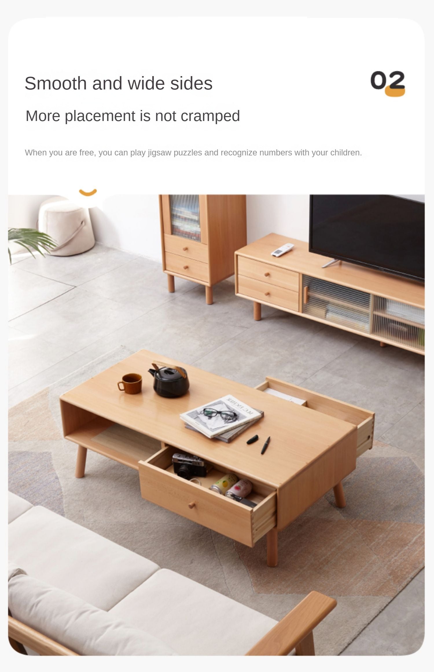 European Beech Coffee Table Nordic