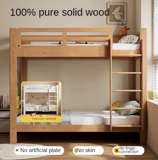 Beech, Birch Solid Wood Bunk Bed