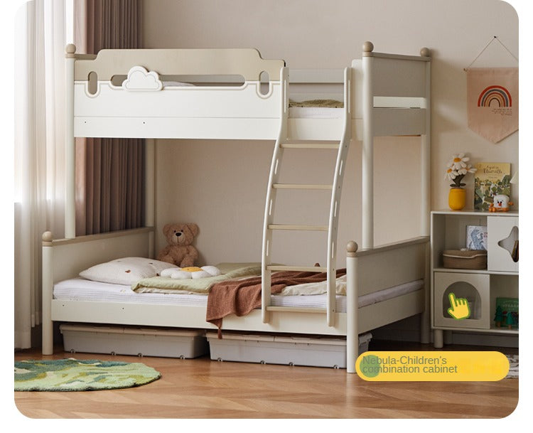 Beech solid wood children's bunk bed