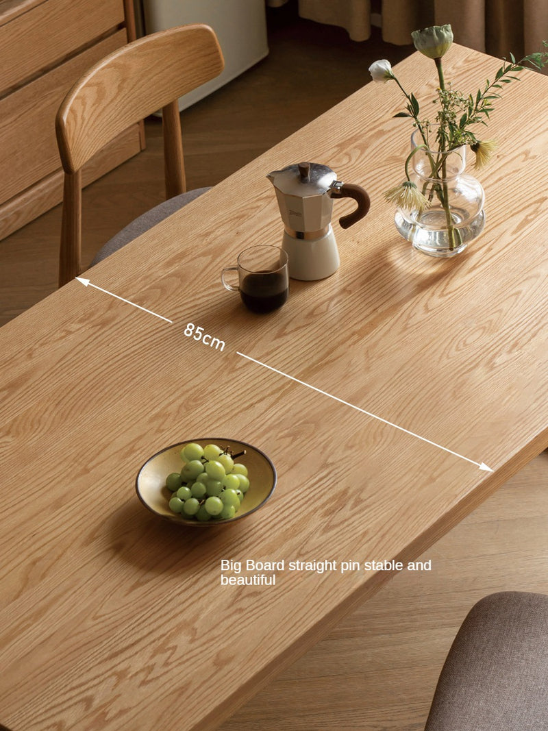 solid wood dining table against the wall large table home dining table ...