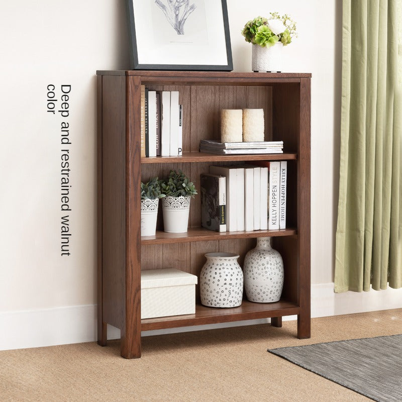 Oak solid wood Nordic simple small bookshelf