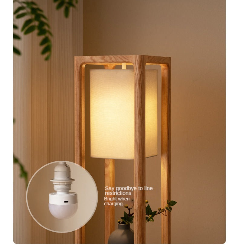 Oak Solid Wood bright lamp