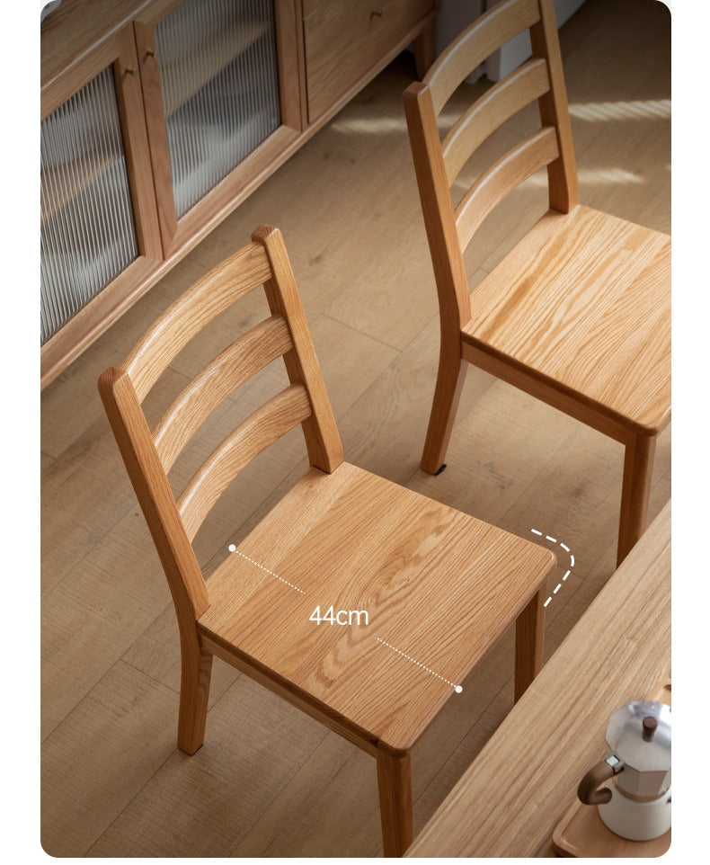 Oak Solid Wood - Dining Chair 4 pcs set