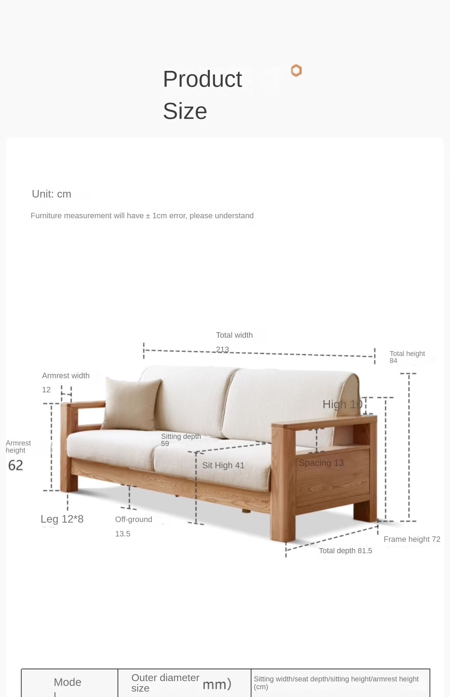 Oak solid wood armchair"-