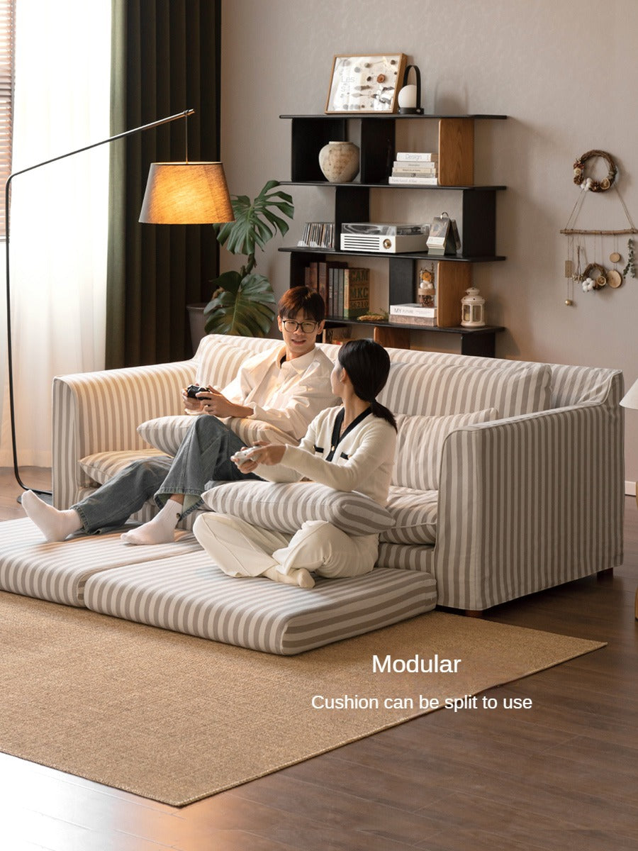 Fabric Three Seat Modular Sofa Modern