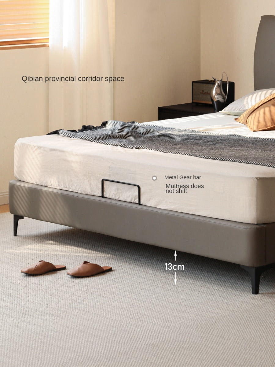 Leather curved design bed "_)