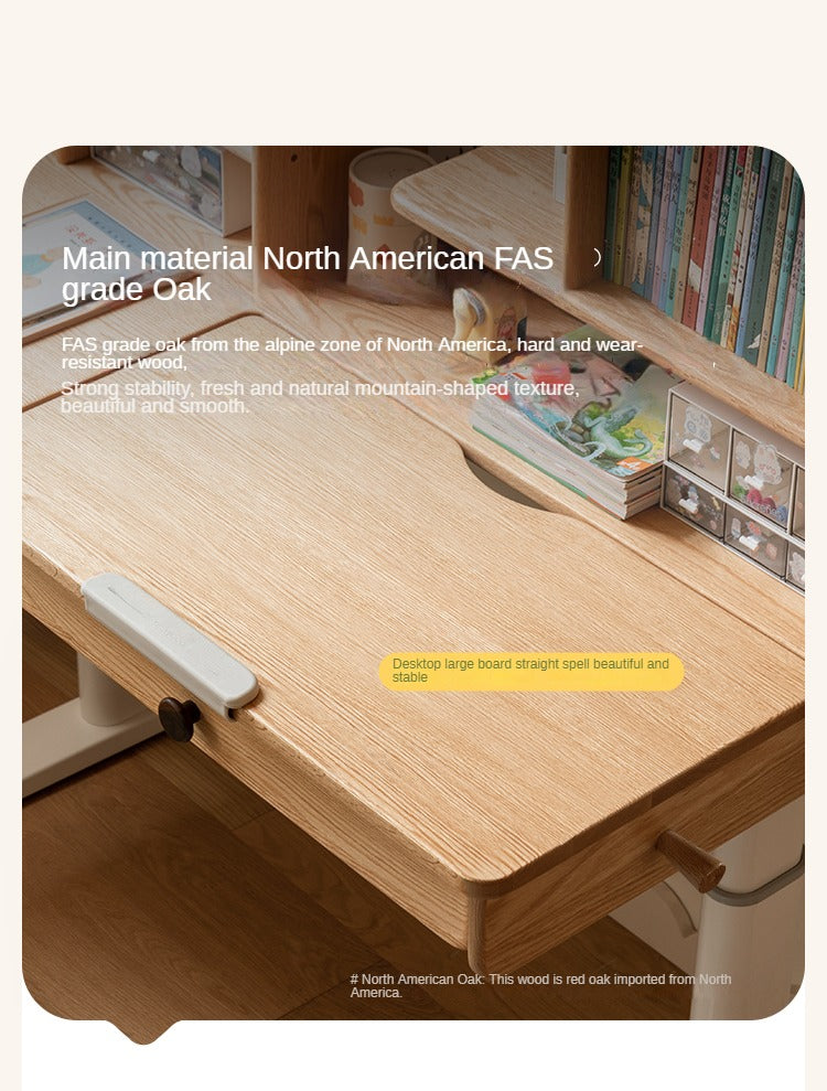 Oak Solid Wood Children's Study Table