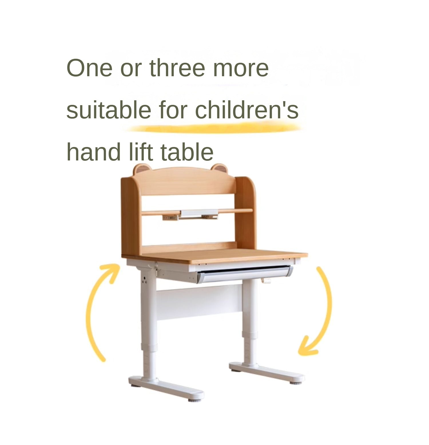 Beech Solid Wood children's Lifting Study Desk