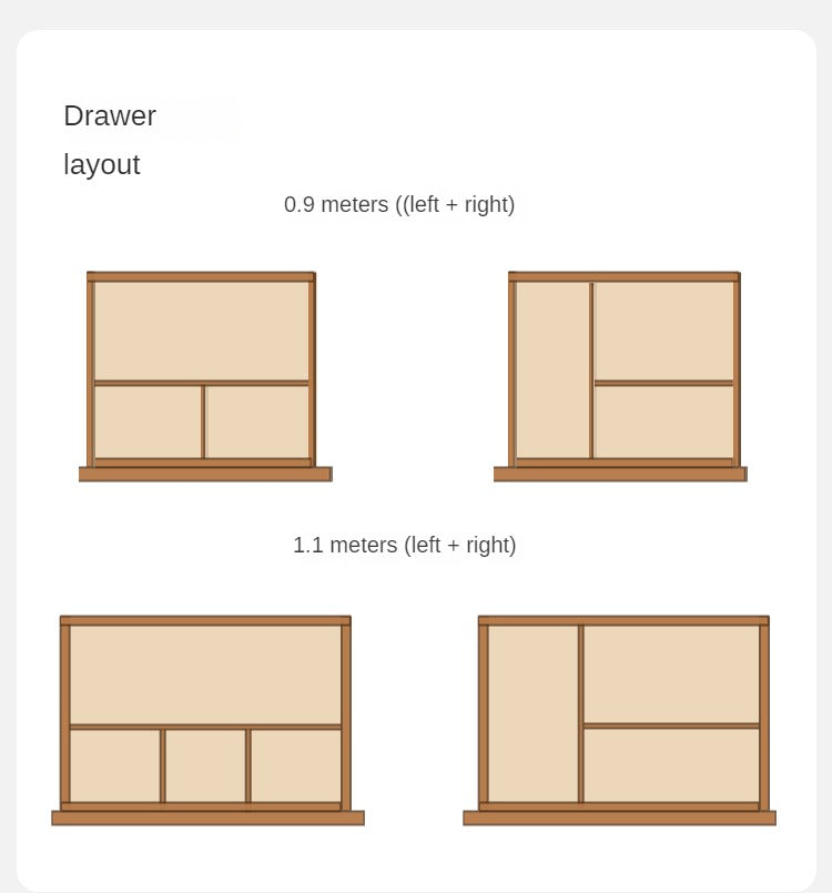 Oak solid wood Modern Simple Rock Board Dressing Table