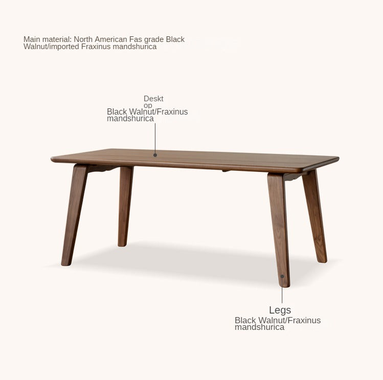 Black walnut, Ash large dining long table